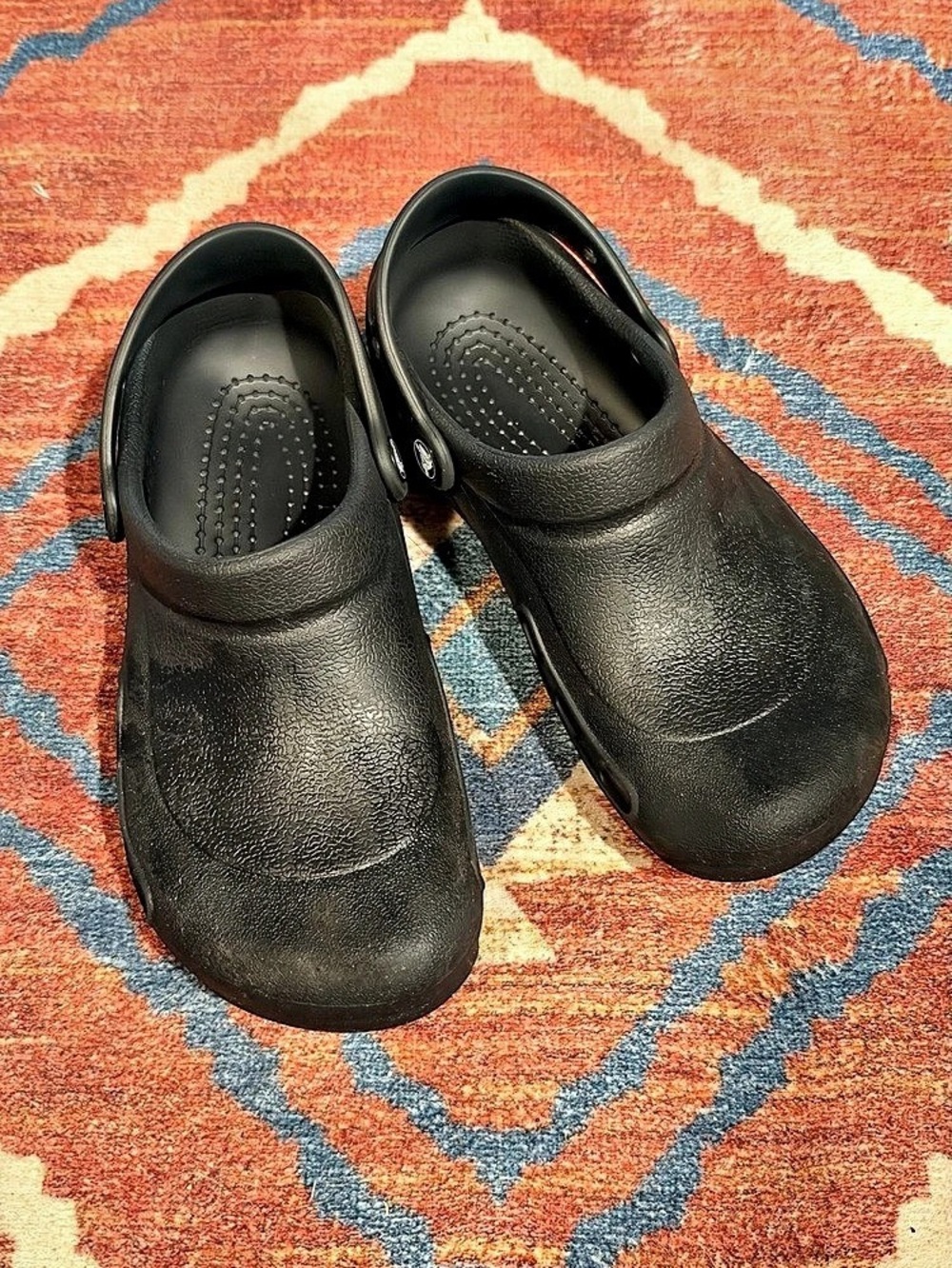 Crocs On-The-Clock Work Clog Black- size 8